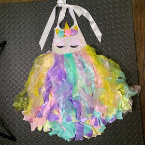 Childrens Girls Princess Unicorn Flower Tutu Dress Ball Gown Birthday Halloween
